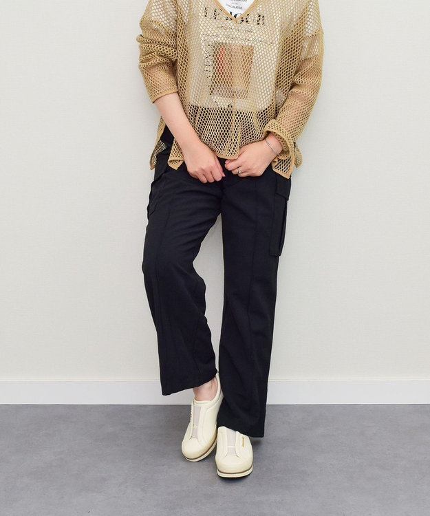 INTER-CHAUSSURES 【BUSSOLA】撥水フラットスリッポンスニーカー アイボリー