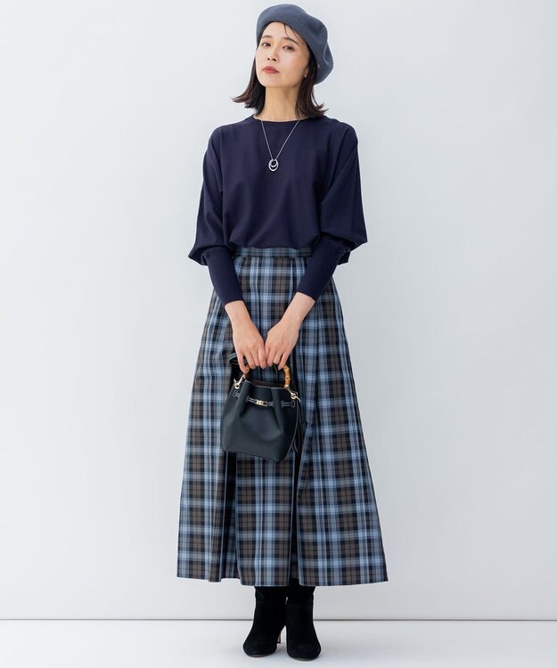 23区 バンブーハンドルミニショルダーバッグ ブラック系