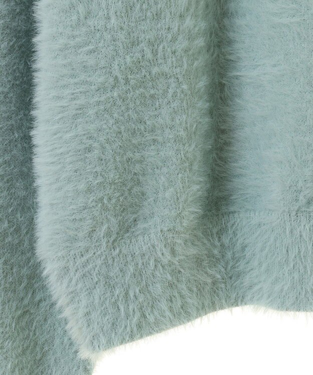 Green Parks シャギーロゴニットプルオーバー Mint