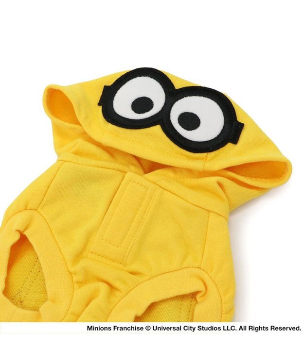 PET PARADISE ミニオン オーバーオール風 パーカー 中型犬 イエロー