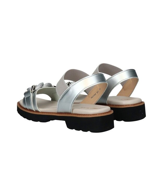 Bridget Birkin 【Bridget Birkin】キラキラチェーンアクセントサンダル シルバー