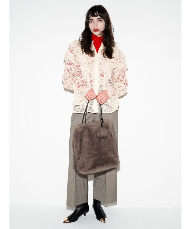 Te chichi レースフリルレイヤードブラウス《2025winter catalog item》 クリーム