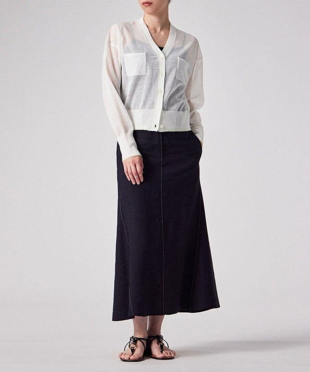 Paul Smith 【洗える】シアー カーディガン ホワイト