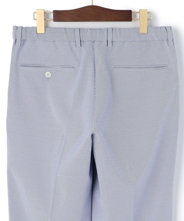 J.PRESS MEN 【WEB限定】サッカーシャドーストライプ イージーパンツ ネイビー系1