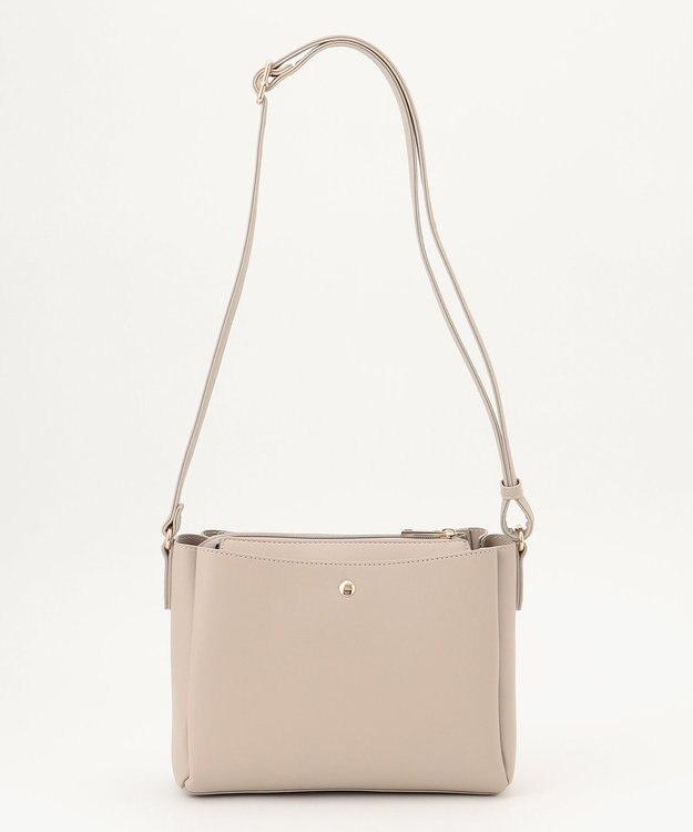 ANY 【たっぷり収納】メニーポケットショルダーバッグ グレージュ