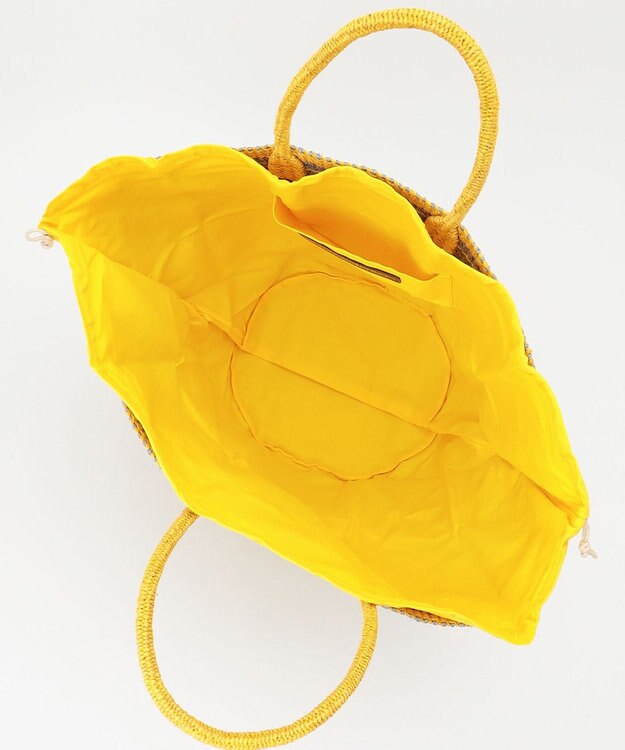 ONWARD CROSSET SELECT 【VIOLAd’ORO】MIRO アバカカラーボーダーバッグ L yellow×blue