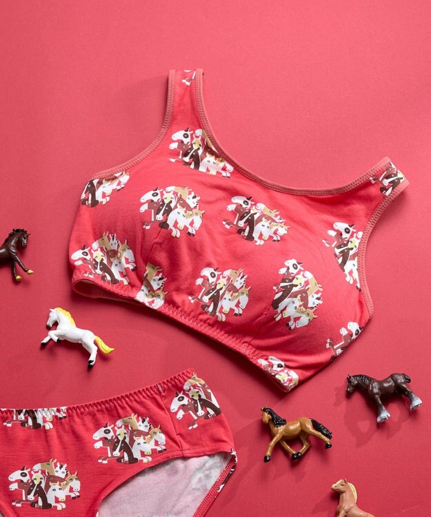 une nana cool 2026年お年賀「まるっとうまくいく」 ナイトアップブラ ノンワイヤーブラ レッド