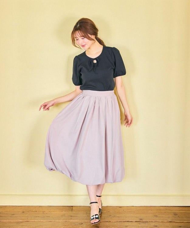 Feroux リボンアクセント Ｔシャツ ブラック系