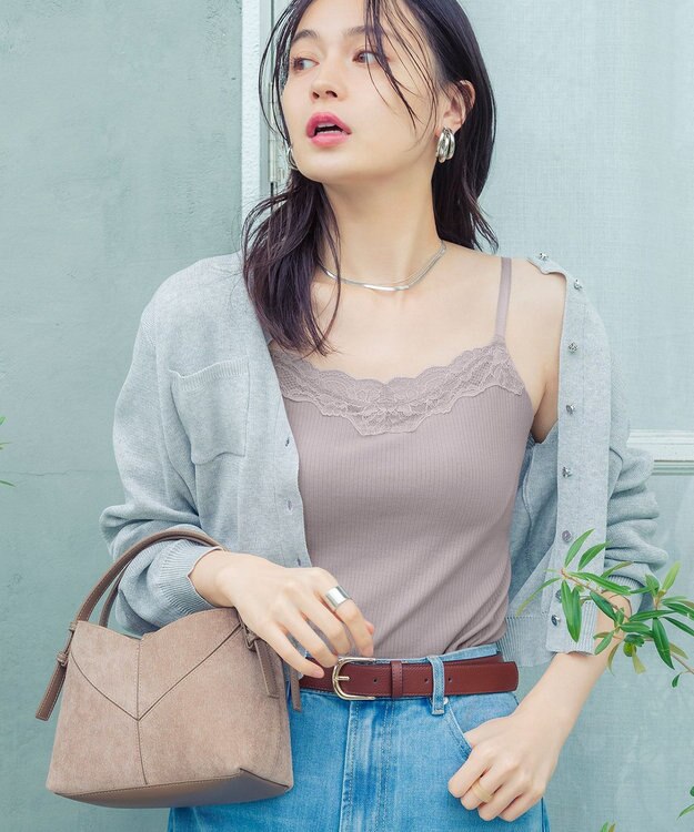 Wing カップ付きインナー ラク きれいなバストシルエット 綿混(身生地) 【シンクロブラトップ】 リブタイプ ブラトップ ET1083 ウイング／ワコール ストロベリー