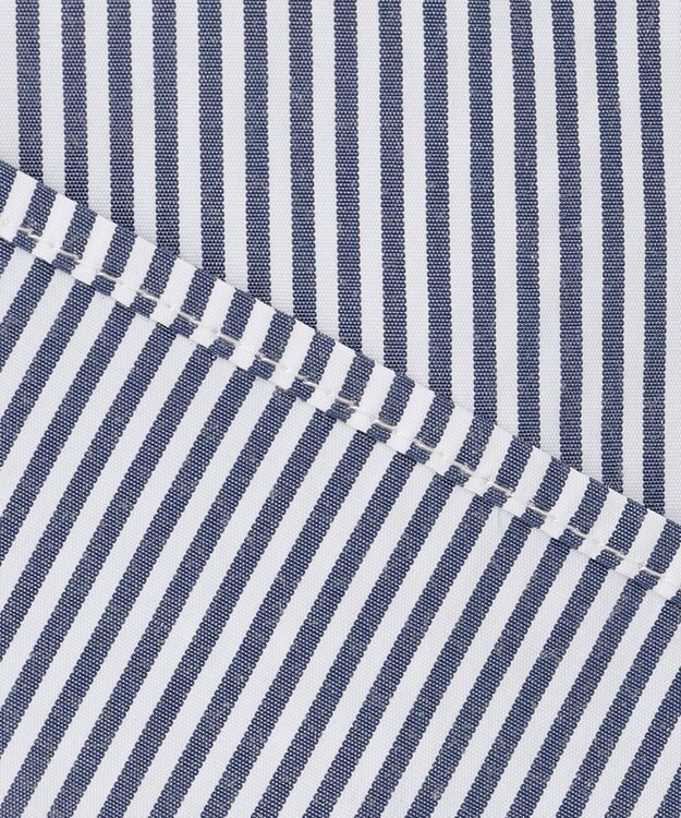 ANY SIS 【洗える】シャツコンビレイヤード カットソー ネイビーストライプ