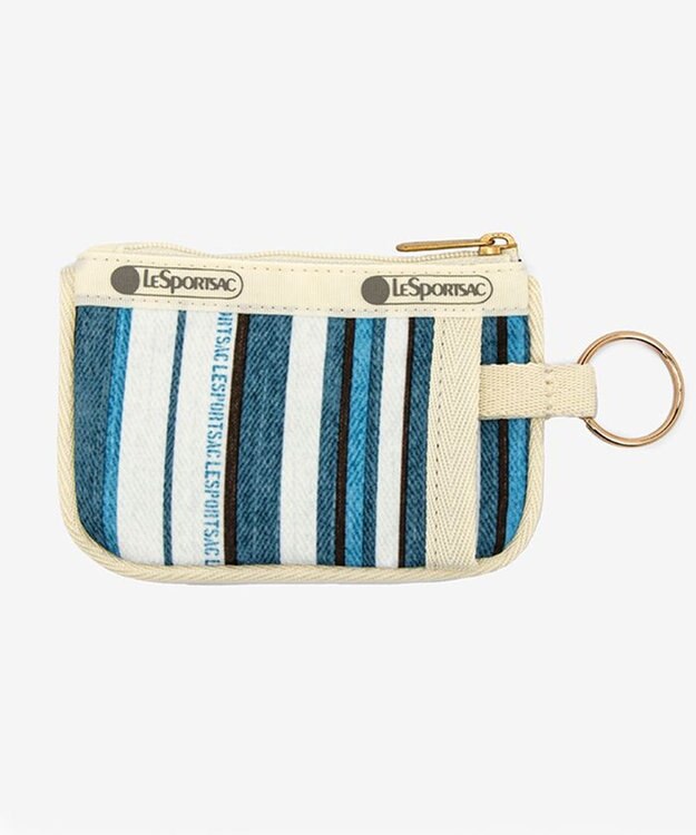 LeSportsac KEY CARD HOLDER/ティールグリーンストライプ ティールグリーンストライプ