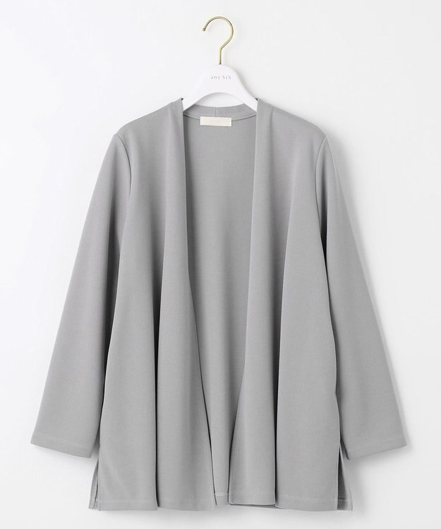 ANY SIS 【洗える】着流し カーディガン グレー