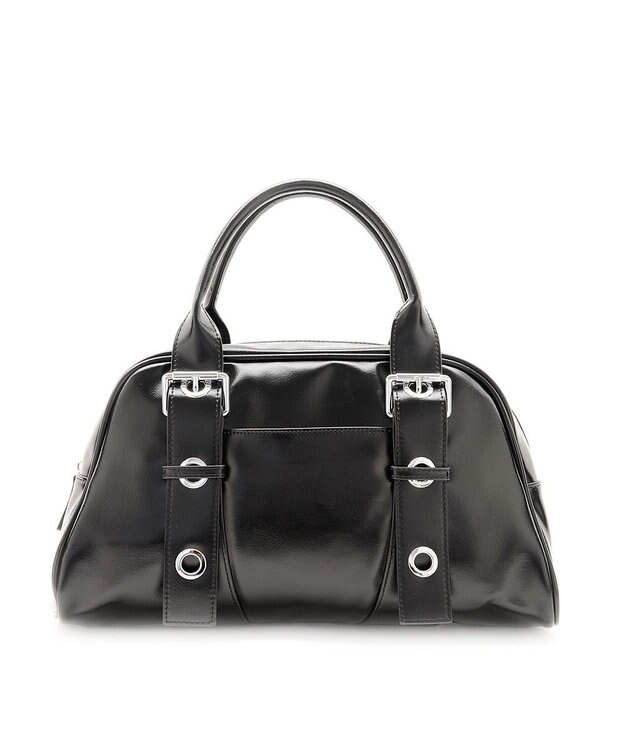 MioFIRANO ベルトハンドルボストンバッグ　FR エフアール BLACK