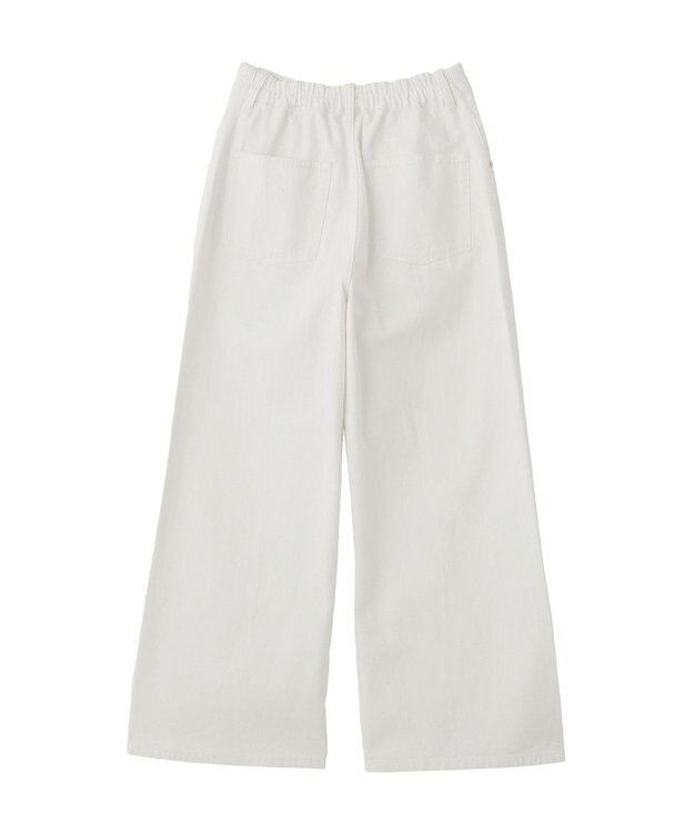 YECCA VECCA 綿麻バギーツイルパンツ Off White