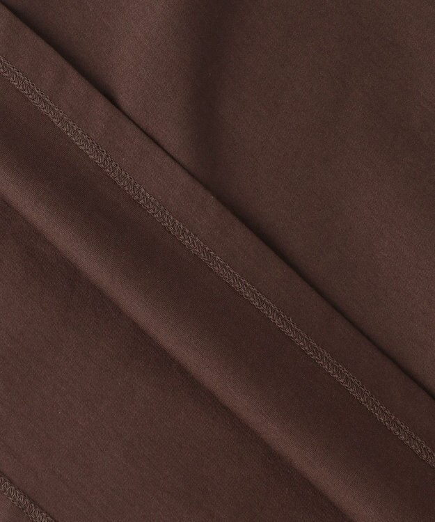 ANY SIS シルケットスムースツイストスリーブ カットソー ブラウン