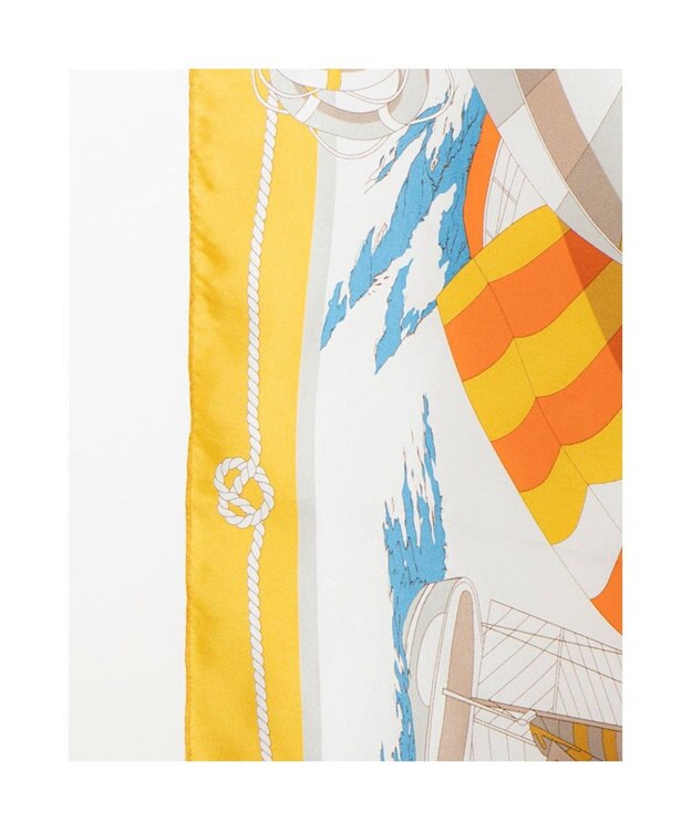 UNBILLION カカトゥ kakatoo / ヨット柄シルクスカーフ イエロー