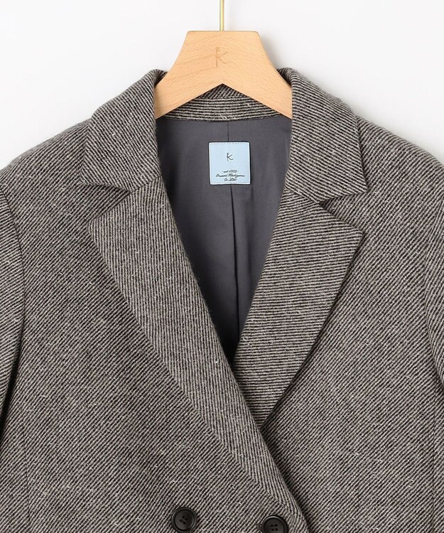 組曲 S シックツイード ジャケット ブラック系