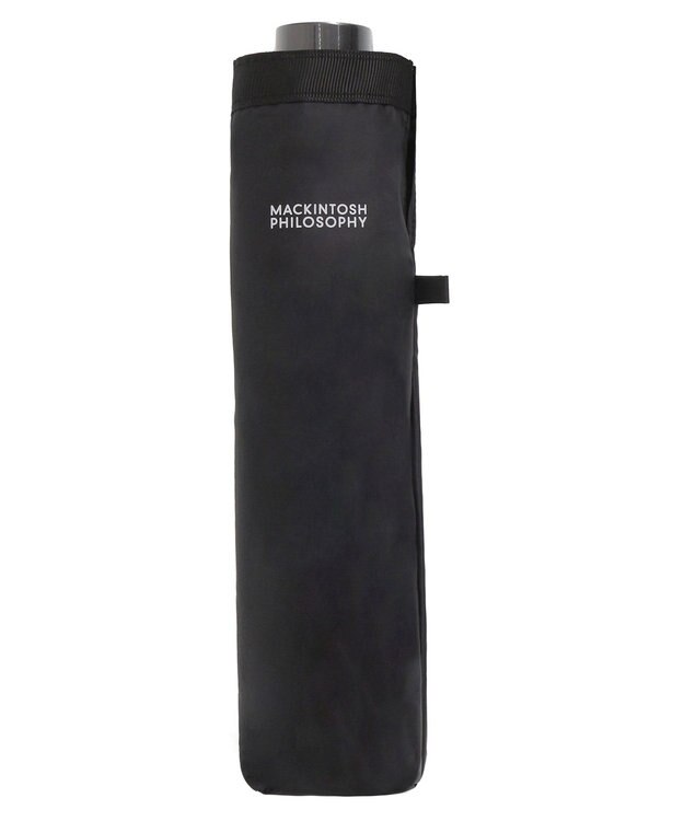 MOONBAT 【フワクール生地使用/軽量】MACKINTOSH PHILOSOPHY 遮光 晴雨兼用 折りたたみ日傘 グログラン ブラック