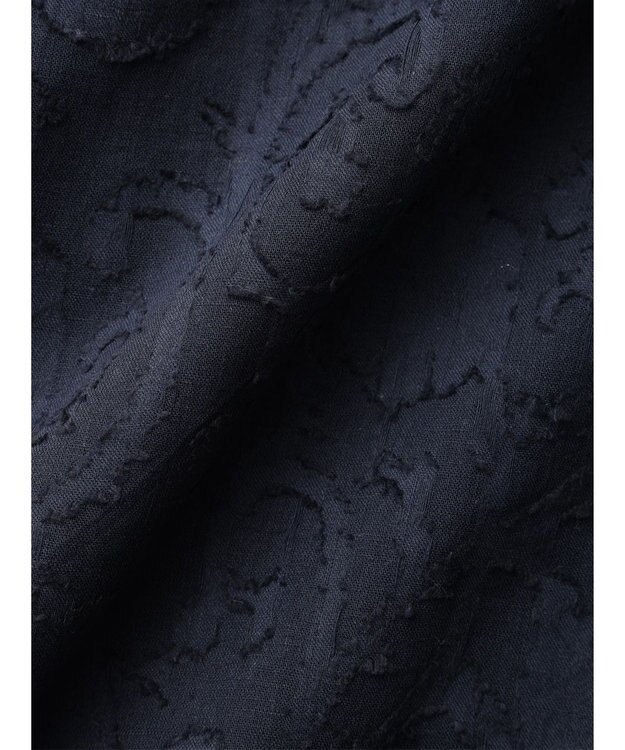 Green Parks インド綿　ジャガードイージーパンツ Navy