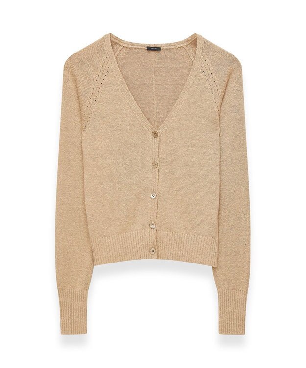 JOSEPH 【洗える】リネンブレンド  カーディガン Sesame