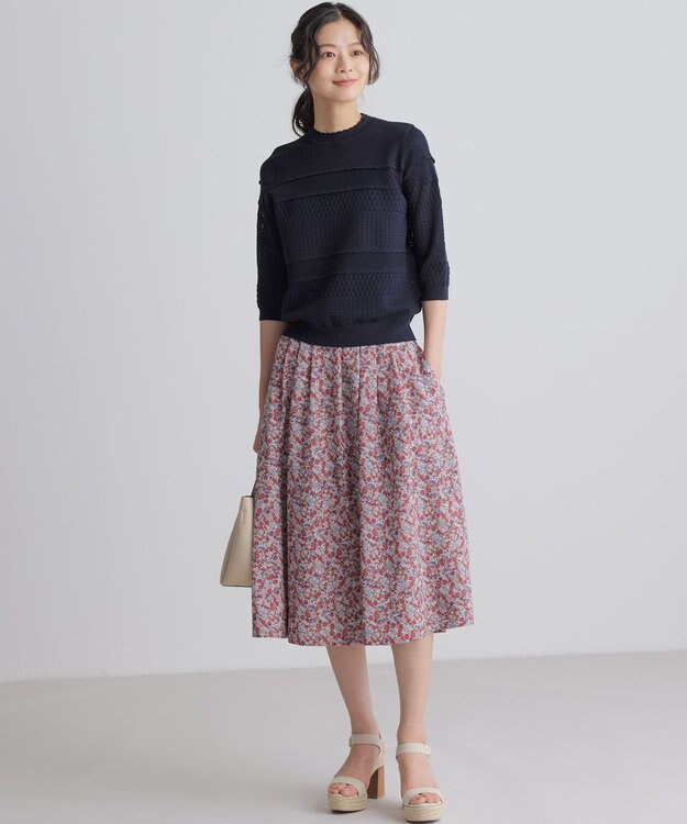 組曲 プティスカラレーシー ニット ネイビー系