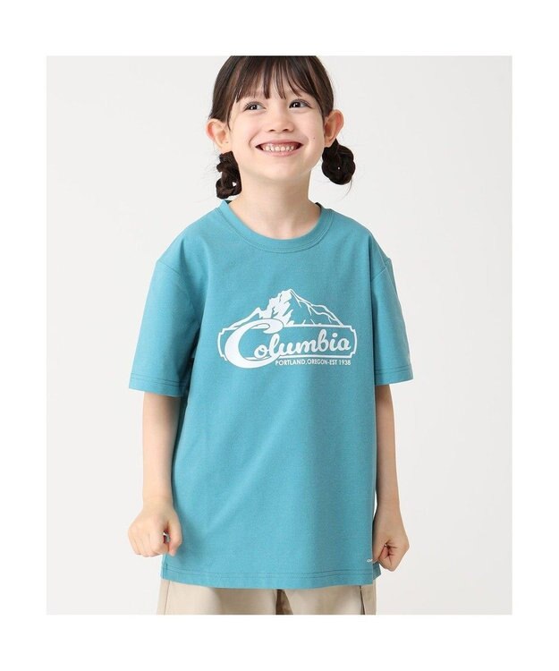 Columbia Columbia/ 【KIDS】ライトキャニオングラフィックショートスリーブTシャツ /コロンビア Teal