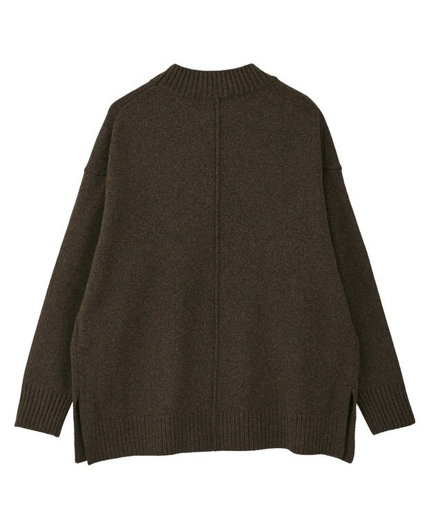AMERICAN HOLIC サイドスリットハイネックニットプルオーバー Brown