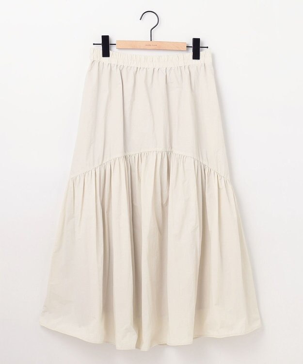 SHARE PARK LADIES ライトタフタギャザースカート アイボリー系