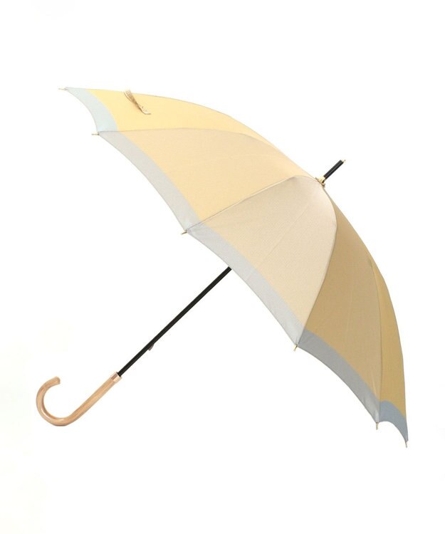 槇田商店 SCENE グログランシャンブレー ベージュ 長傘 クリーム