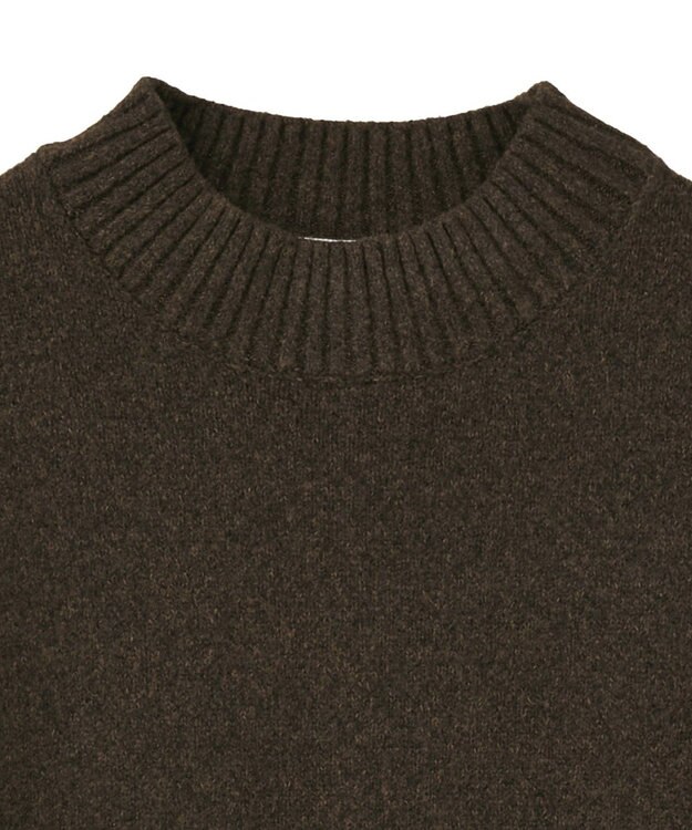 AMERICAN HOLIC サイドスリットハイネックニットプルオーバー Brown