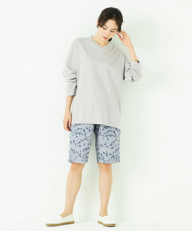 JOSEPH ABBOUD MOUNTAIN 【SPACE】OGアロハペイズリー ハーフパンツ ライトグレー系6