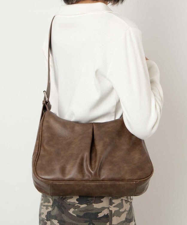 WEGO ハトメベルトワンショルダー ブラウン