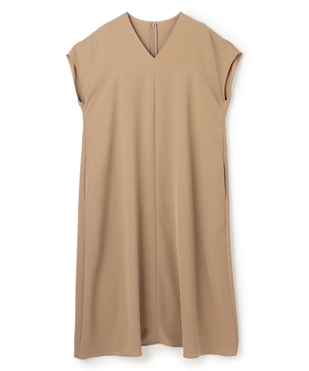 BEIGE， VIRGILE / Vネックリラックスワンピース Mocha