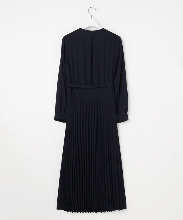 ANY SIS ノーブルプリーツ ワンピース ネイビー