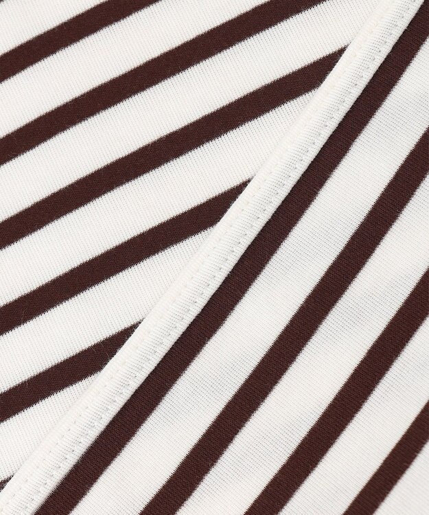 組曲 スクエアネックテール ロングＴシャツ ダークブラウン系1