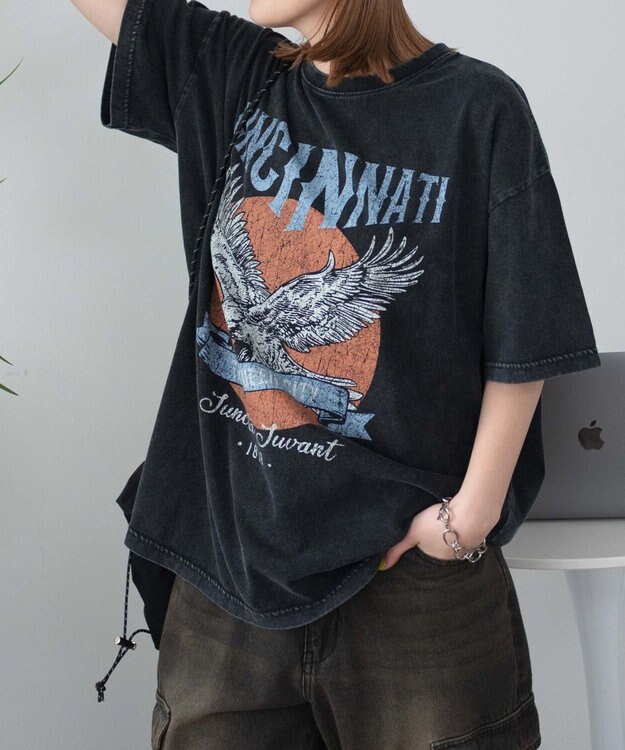 WEGO ヴィンテージウォッシュグラフィックBIGT 柄8