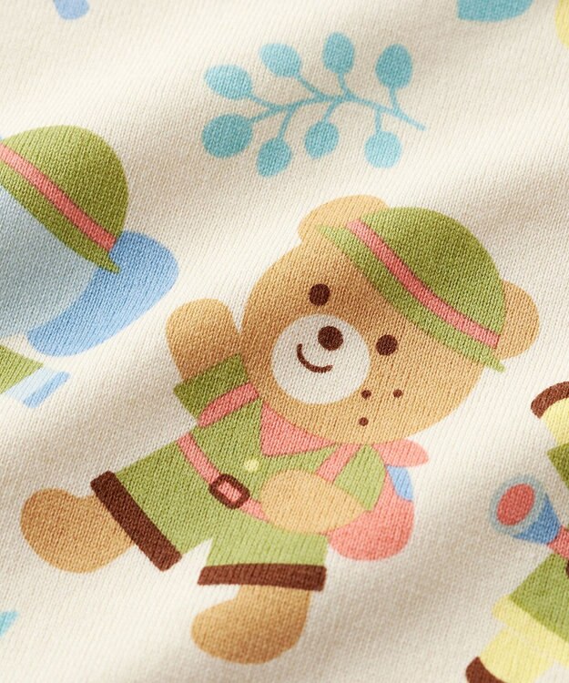 MIKI HOUSE HOT BISCUITS 【70-80cm】 ビーンズ Tシャツセット【BOX付き】 モスグリーン