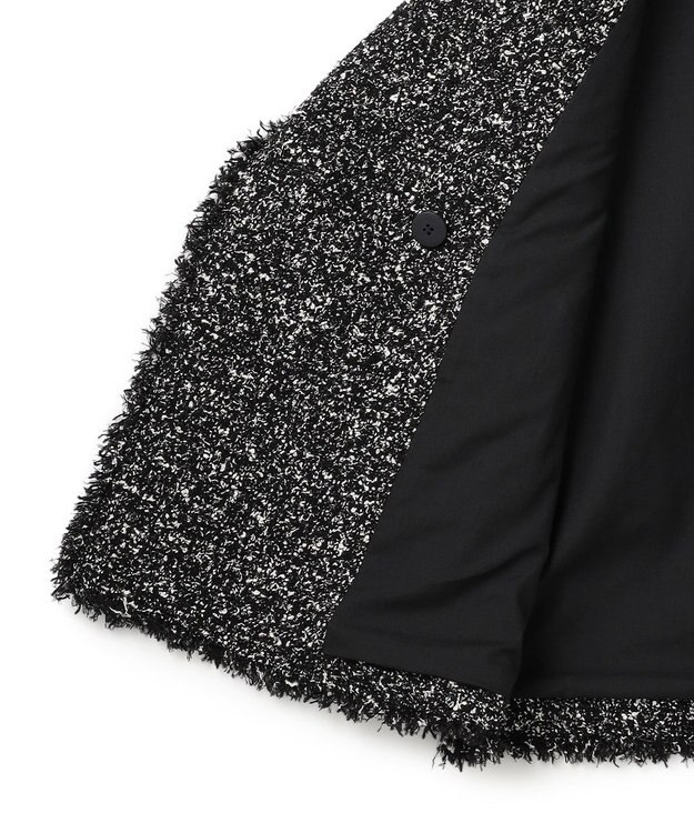 23区 L 【GOLD LABEL】CAMPOREバイカラーツイード ジレ モノトーン系