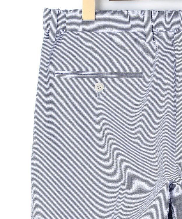 J.PRESS MEN 【WEB限定】サッカーシャドーストライプ イージーパンツ ネイビー系1