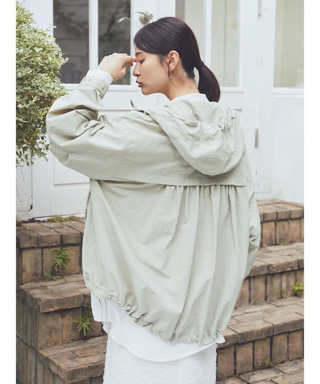 earth music&ecology テックパーカー Light Khaki