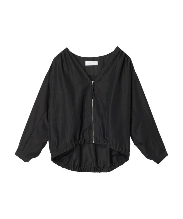 Green Parks イージーケア　Ｖネックブルゾン Black