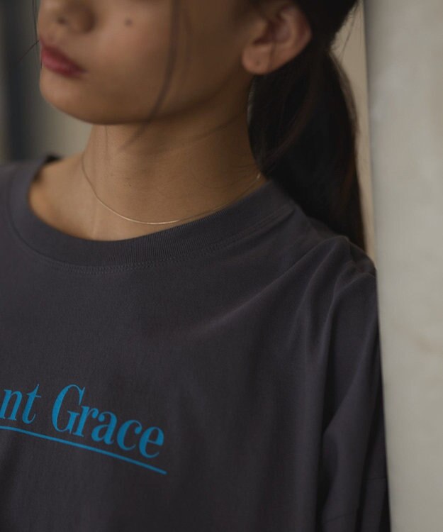 CRAFT STANDARD BOUTIQUE プリントロンＴｅｅ Charcoal Gray