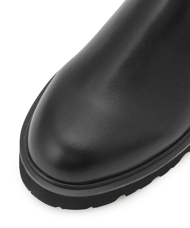 23区 【見上愛さん着用/生活防水】リブニット ブーツ ブラック系