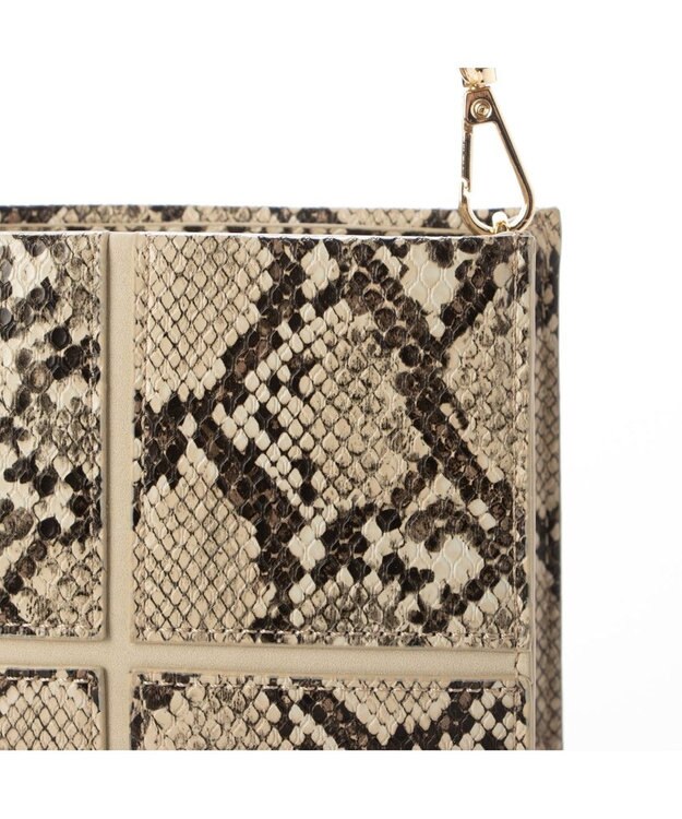 UNBILLION cachecache クロスハギ2wayミニショルダー パイソン