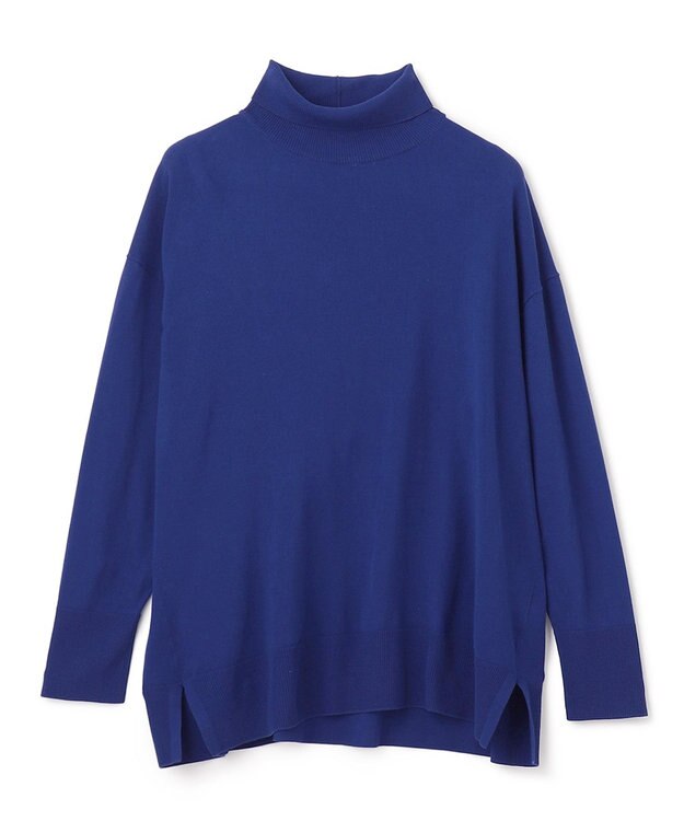 UNFILO マイビューティーニット タートルネック ブルー