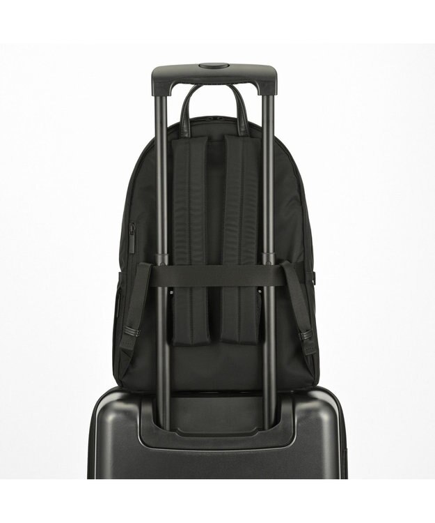 ACE BAGS & LUGGAGE ace. レノウ ビジネスリュック A4サイズ 13.3インチPC収納 2気室 ミニポーチ 20101 エース ジェットブラック