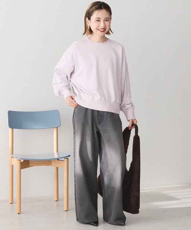 AMERICAN HOLIC ピグメント裏毛プルオーバー Lavender