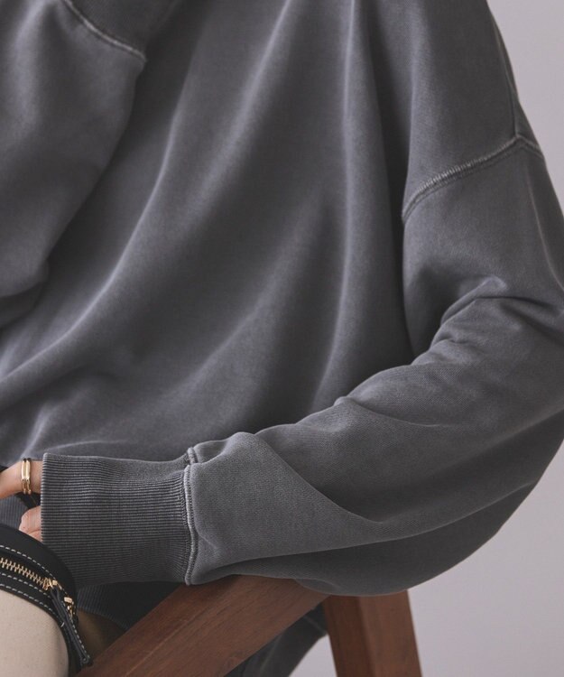 AMERICAN HOLIC ピグメント裏毛プルオーバー Charcoal Gray