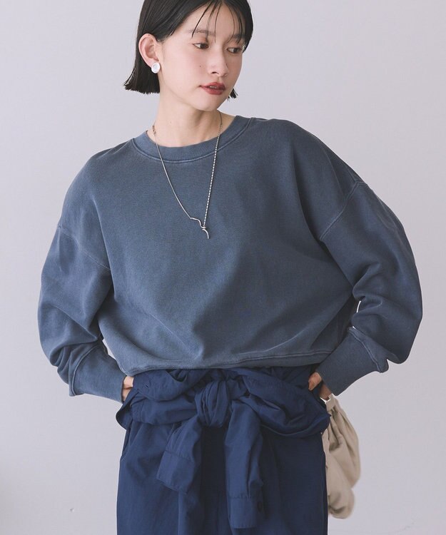 AMERICAN HOLIC ピグメント裏毛プルオーバー Dark Navy