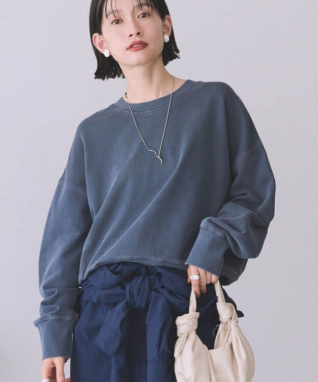 AMERICAN HOLIC ピグメント裏毛プルオーバー Dark Navy